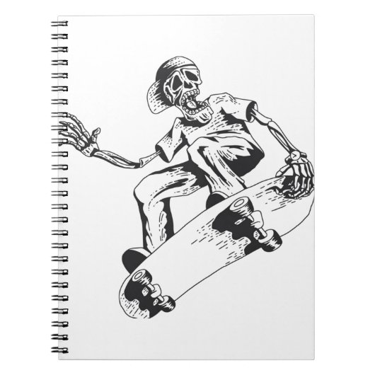 Carnet Trending Skeleton jeu skateboard (Devant)