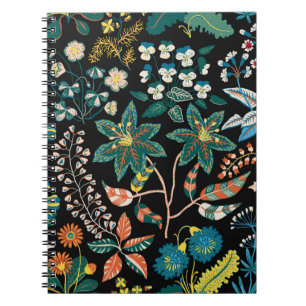 Carnet Trendy brillant motif floral dans la variété de f