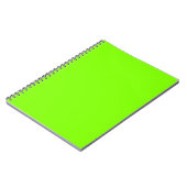 Carnet Trendy Chartreuse Solid Color | Élégant (Côté gauche)