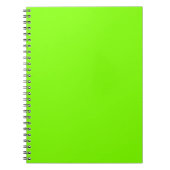 Carnet Trendy Chartreuse Solid Color | Élégant (Devant)