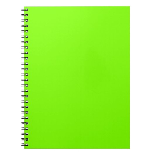 Carnet Trendy Chartreuse Solid Color | Élégant (Devant)