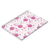 Carnet Trendy Disco Celebration Party Seamless Pattern (Côté gauche)