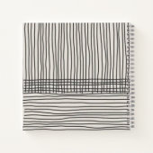 Carnet Trendy modern art lines Abstract minimal Monogram (Dos)