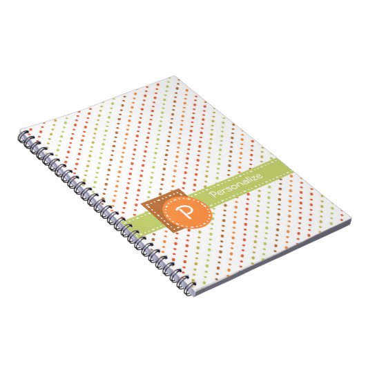 Carnet Trendy Monogram Dotted Stripes With (Côté Droit)