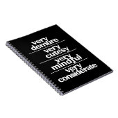 Carnet Très Démocratie Très Cutesy Très Considérable Démo (Côté Droit)