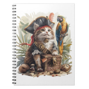 Carnet Trésor de chat pirate