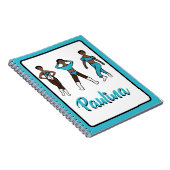 Carnet Tri Pose Danse Aqua #1 (Côté Droit)