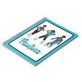 Carnet Tri Pose Danse Aqua #1 (Côté gauche)