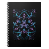 Carnet Triangle bleu et violet Mandala (Devant)