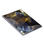 Carnet Triangle brillant vintage, texture diamant. (Côté Droit)