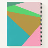 Carnet Triangle de blocs de couleur géométrique Recette p (Dos)