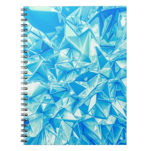 Carnet Triangle de cristal, arrière-plan rendu en 3D. (Devant)