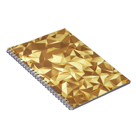 Carnet Triangle Or : Texture Arrière - plan Abstraite. (Côté Droit)