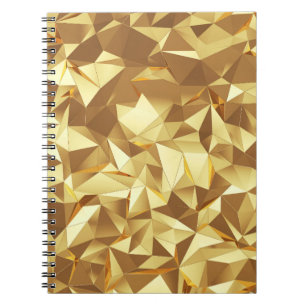 Carnet Triangle Or : Texture Arrière - plan Abstraite.