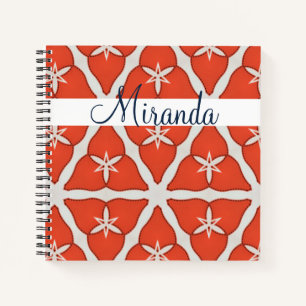 Carnet Triangle rouge Abstrait Motif moderne