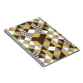 Carnet Triangle transparent : mode doré géométrique. (Côté Droit)