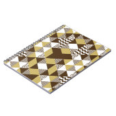Carnet Triangle transparent : mode doré géométrique. (Côté gauche)