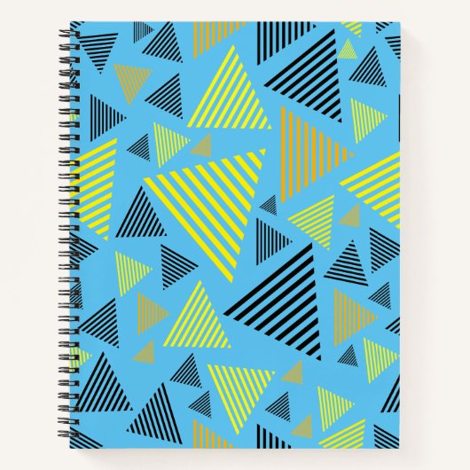 Carnet Triangles Abstraits spirale géométrique (Devant)