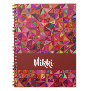Carnet triangles colorés Abstraits