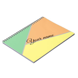 Carnet Triangles colorés motif années 70   Moderne Asbtra