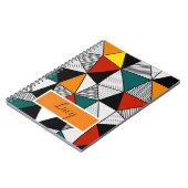 Carnet triangles colorés motif géométrique (Côté gauche)