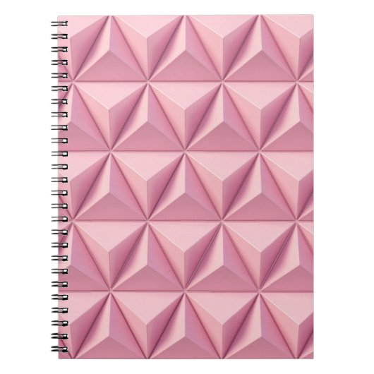 Carnet Triangles géométriques 3D : arrière - plan minimal (Devant)