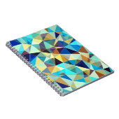 Carnet Triangles géométriques : Motif Abstrait coloré (Côté Droit)
