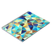 Carnet Triangles géométriques : Motif Abstrait coloré (Côté gauche)