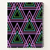 Carnet Triangles géométriques néon rétro des années 80 de (Dos)