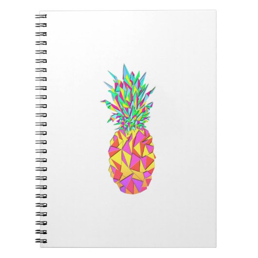 Carnet Triangles géométriques roses de Fille Ananas (Devant)