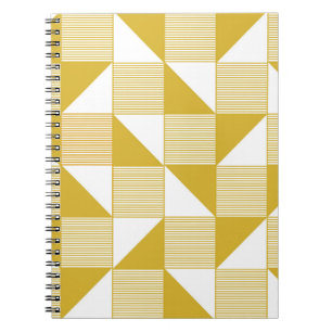 Carnet Triangles Jaunes : Motif Linéaire Sans Seamless.