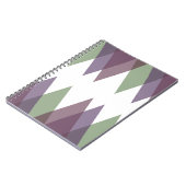 Carnet Triangles mauve et vert (Côté gauche)