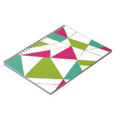 Carnet Triangles mode géométrie d'impression abstraite (Côté gauche)