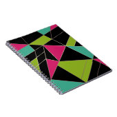 Carnet Triangles mode géométrie d'impression abstraite (Côté Droit)