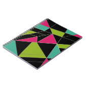 Carnet Triangles mode géométrie d'impression abstraite (Côté gauche)