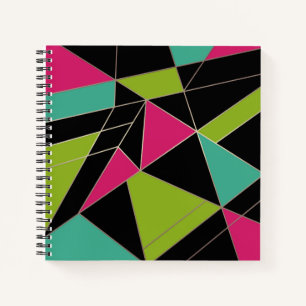 Carnet Triangles mode géométrie d'impression abstraite
