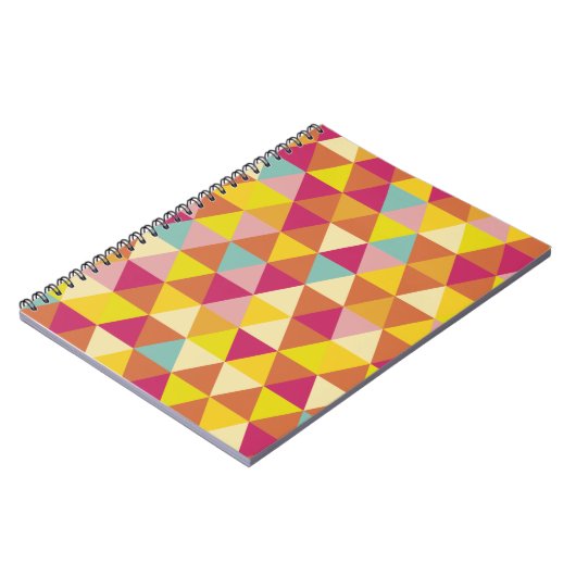 Carnet Triangles polychromes en forme géométrique (Côté gauche)