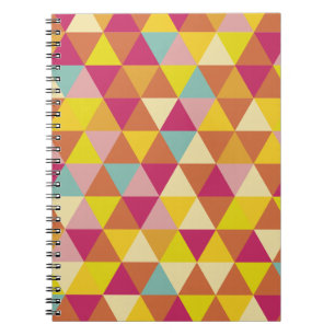 Carnet Triangles polychromes en forme géométrique
