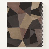 Carnet Triangles polygonaux géométriques imprimés couleur (Dos)