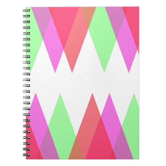 Carnet Triangles rouge et vert (Devant)