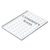 Carnet Triangles Tartan Bleu (Côté gauche)