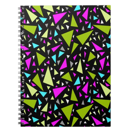 Carnet Triangles vert crimson couleurs sur l'arrière - pl (Devant)
