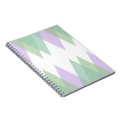 Carnet Triangles vert et lilas (Côté Droit)