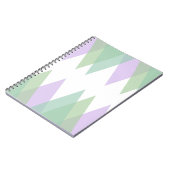Carnet Triangles vert et lilas (Côté gauche)