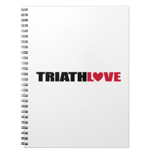 Carnet Triathlon Amour pour nageurs, cyclistes et coureur