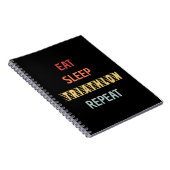 Carnet Triathlon - Manger Dormir Triathlon Répéter (Côté Droit)