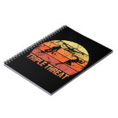Carnet Triathlon triple menace Vintage (Côté gauche)