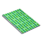 Carnet Tribal Batik - Mint, Emerald Green et Blue (Côté Droit)