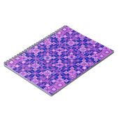 Carnet Tribal Batik - tons violets (Côté gauche)