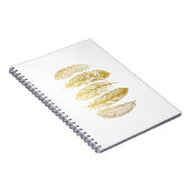 Carnet tribal d'impression de plume d'or de Faux (Côté Droit)